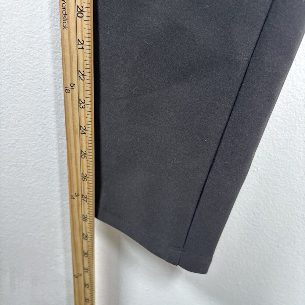 HFX Winter Tech Pants Womens L Black Fleece Lined Stretch Zip Pocket Pull On - Picture 6 of 11